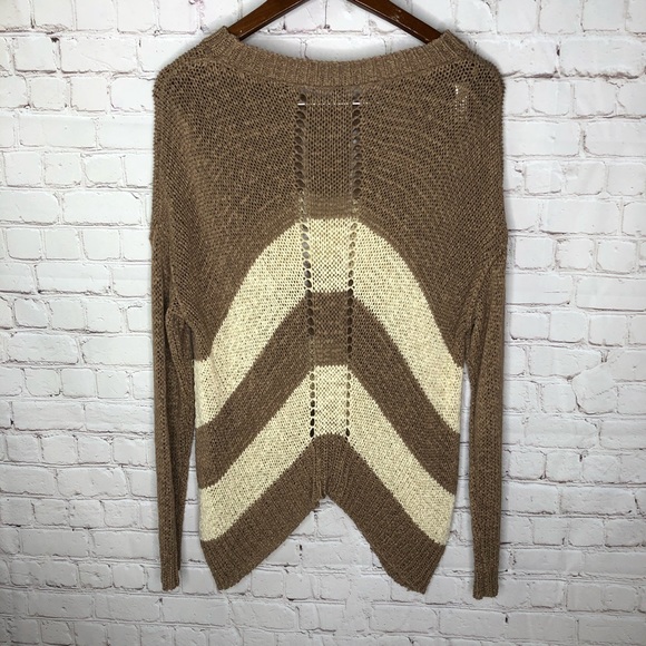 Foreign Exchange Open Knit Boho Oversized Slouchy Sweater - Picture 5 of 5